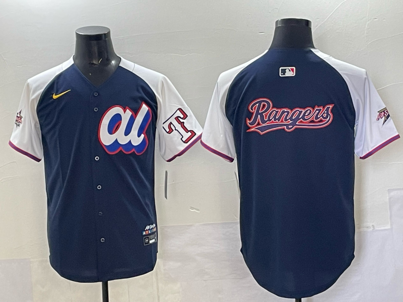 Men Texas Rangers blank blue Nike MLB All Star 2025 jersey style 002->women nfl jersey->Women Jersey
